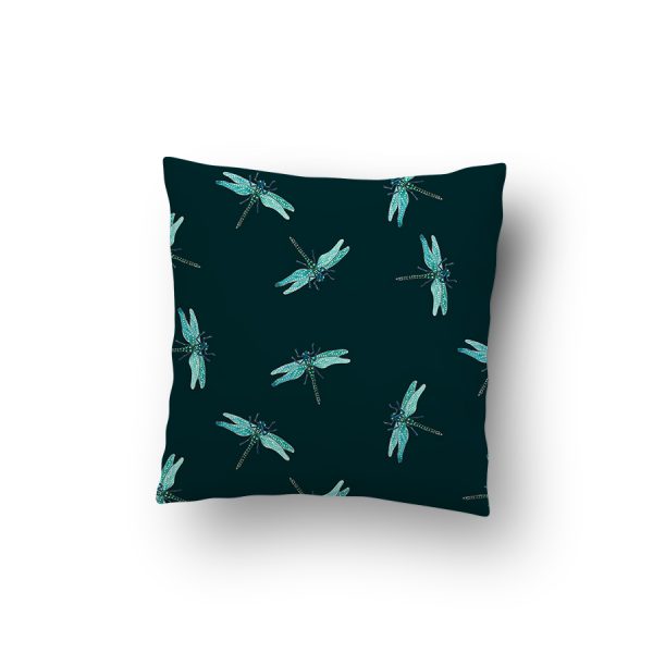 Dragonflies pattern scatter cushion